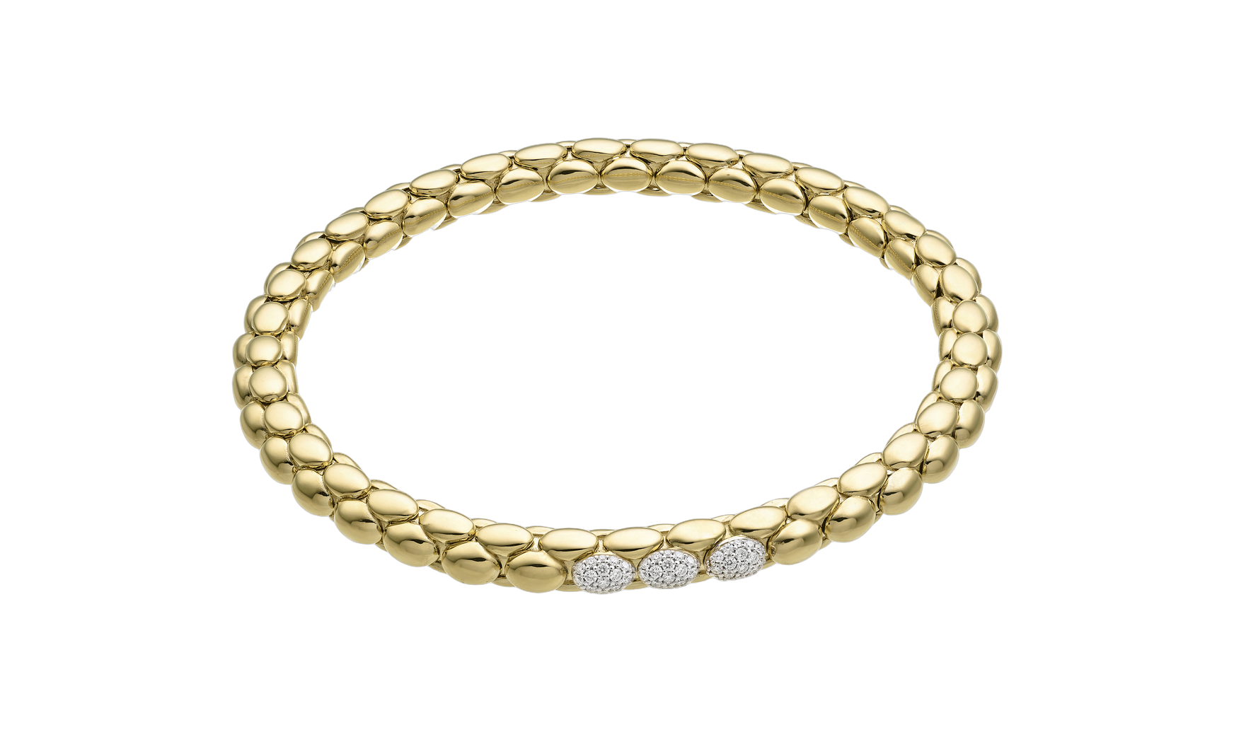 Chimento Stretch Spring Two-Tone Flexible Bracelet