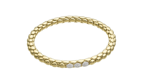 Chimento Stretch Spring Two-Tone Flexible Bracelet