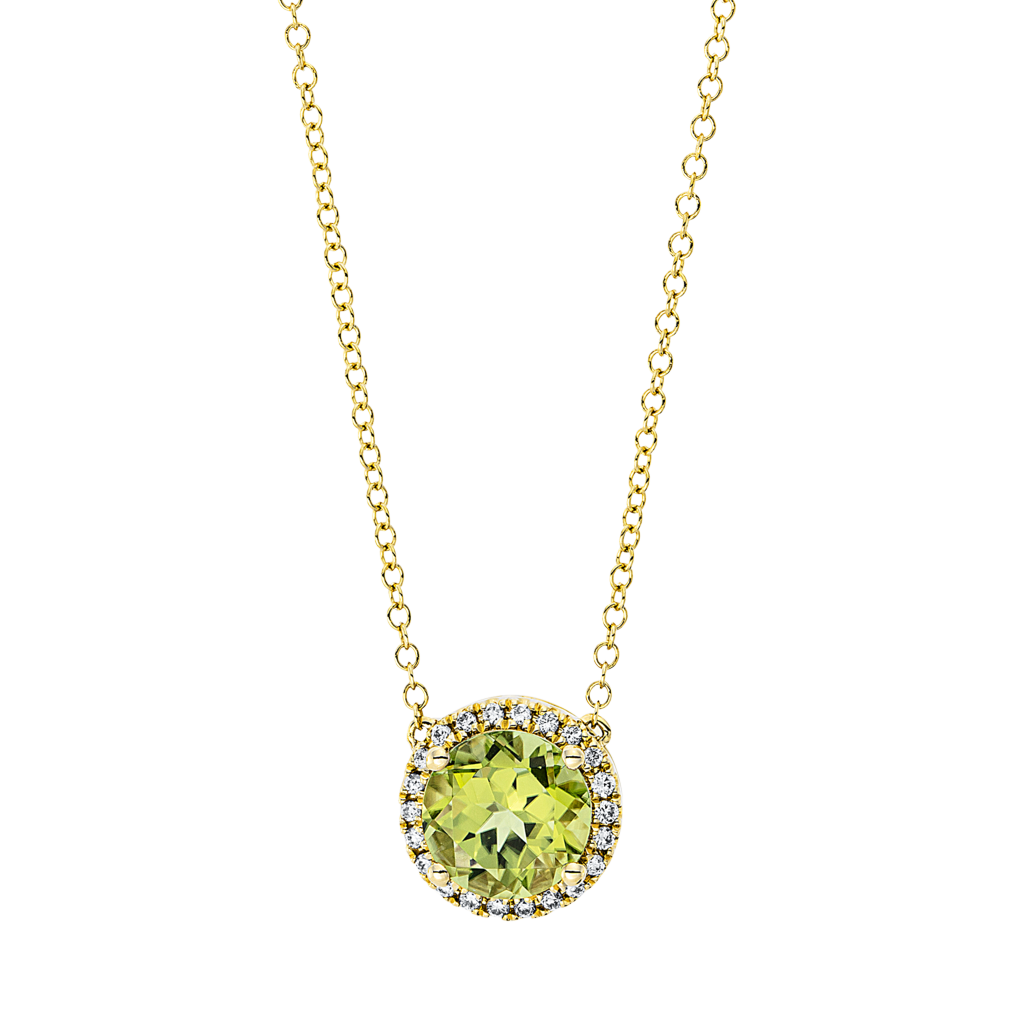 Brogle Classic necklace with peridot pendant