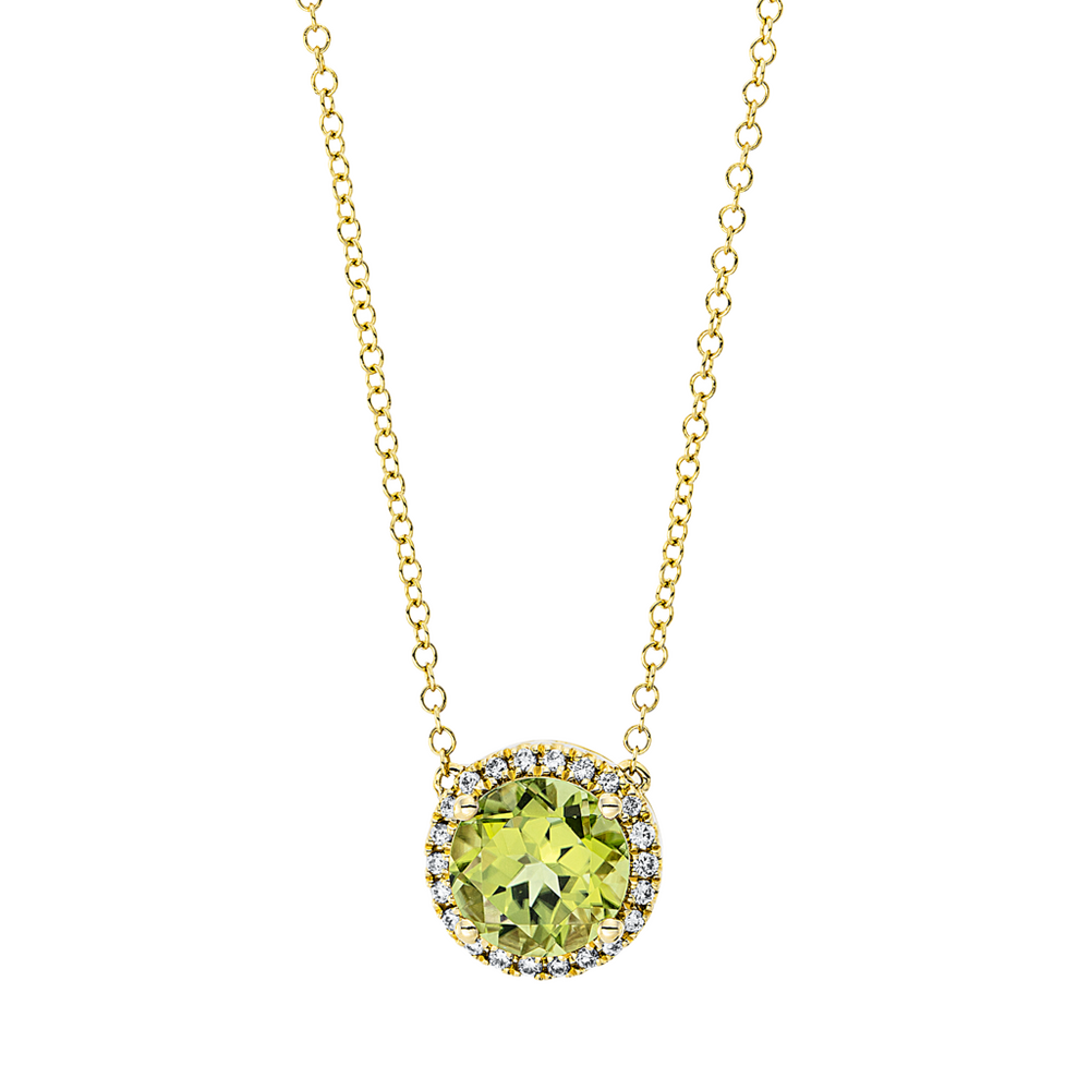 Brogle Classic necklace with peridot pendant