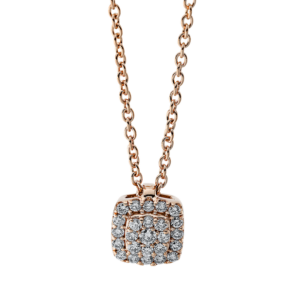 Brogle Selection Illusion gold chain with diamond pendant