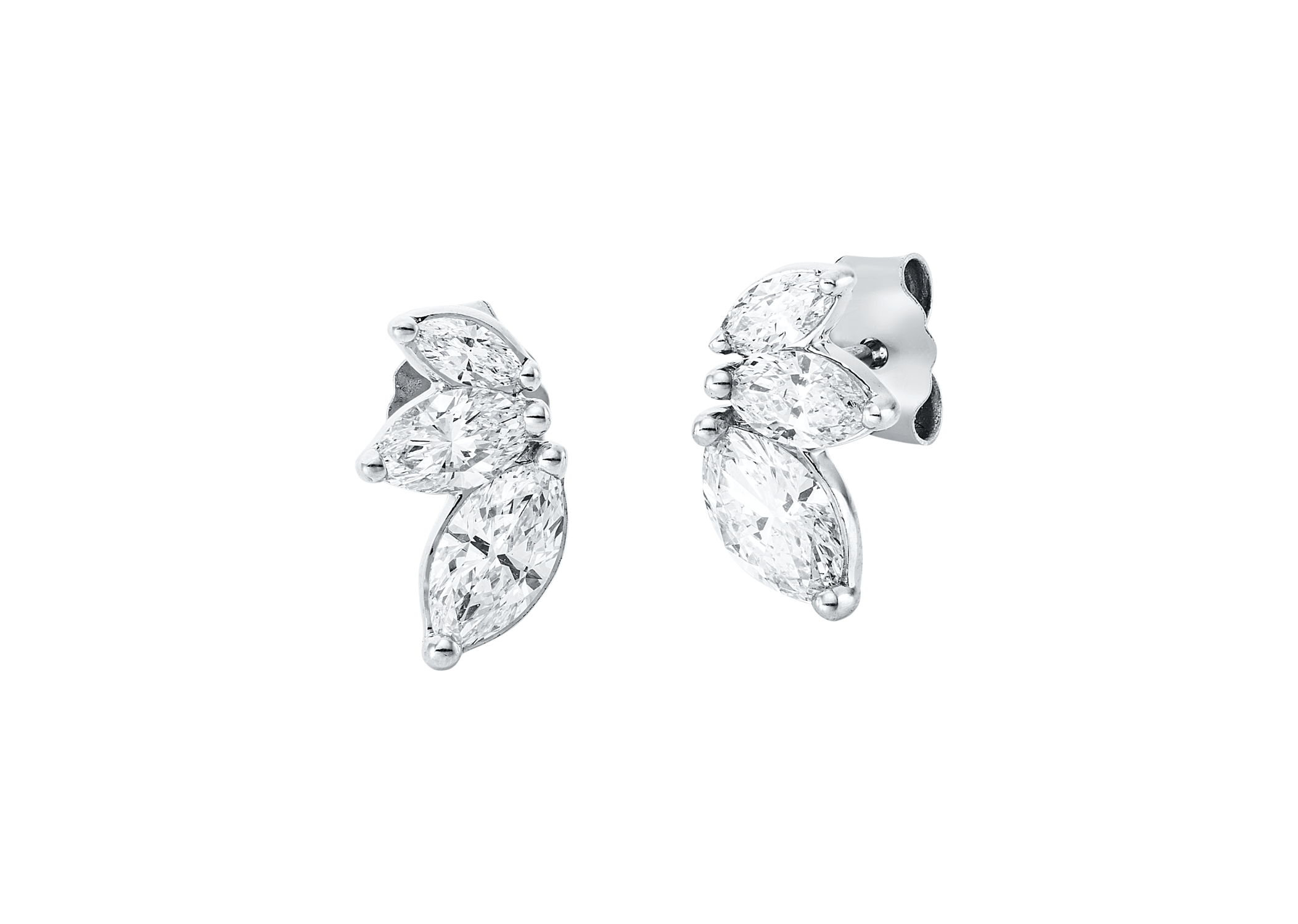 Brogle Classic Bicolor Diamantohrstecker