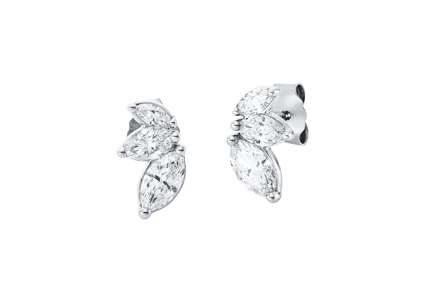 Brogle Classic Bicolor Diamantohrstecker