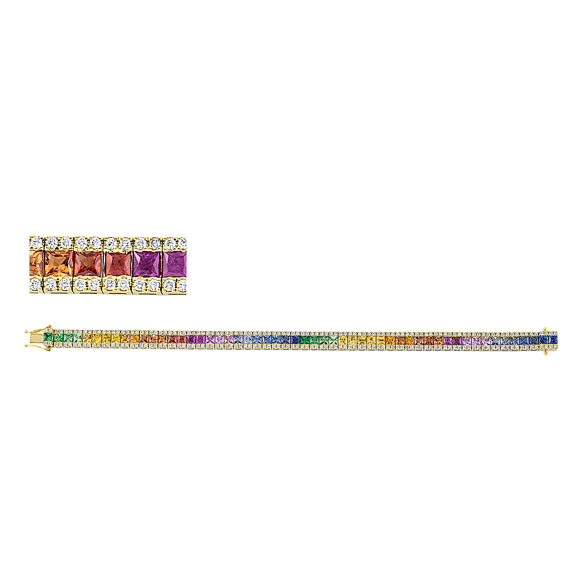 Brogle Selection Saphirarmband Rainbow Brogle Selection Saphirarmband Rainbow