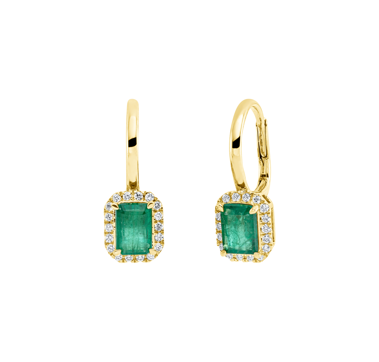 Brogle Classic Smaragdohrhänger