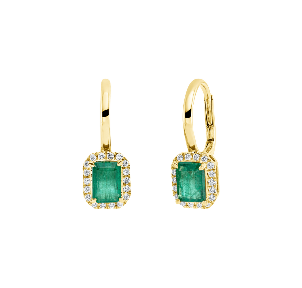 Brogle Classic Smaragdohrhänger