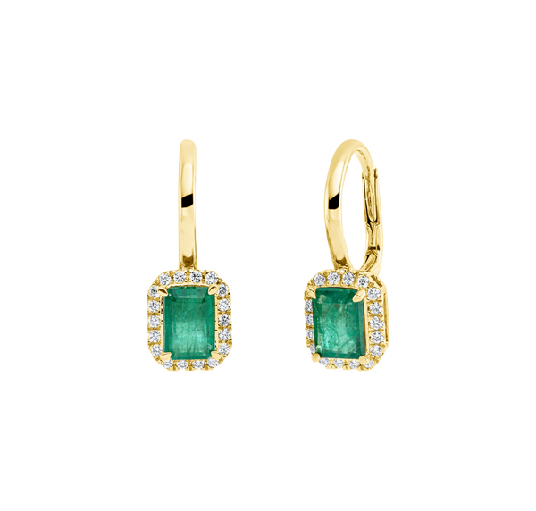 Brogle Classic Smaragdohrhänger