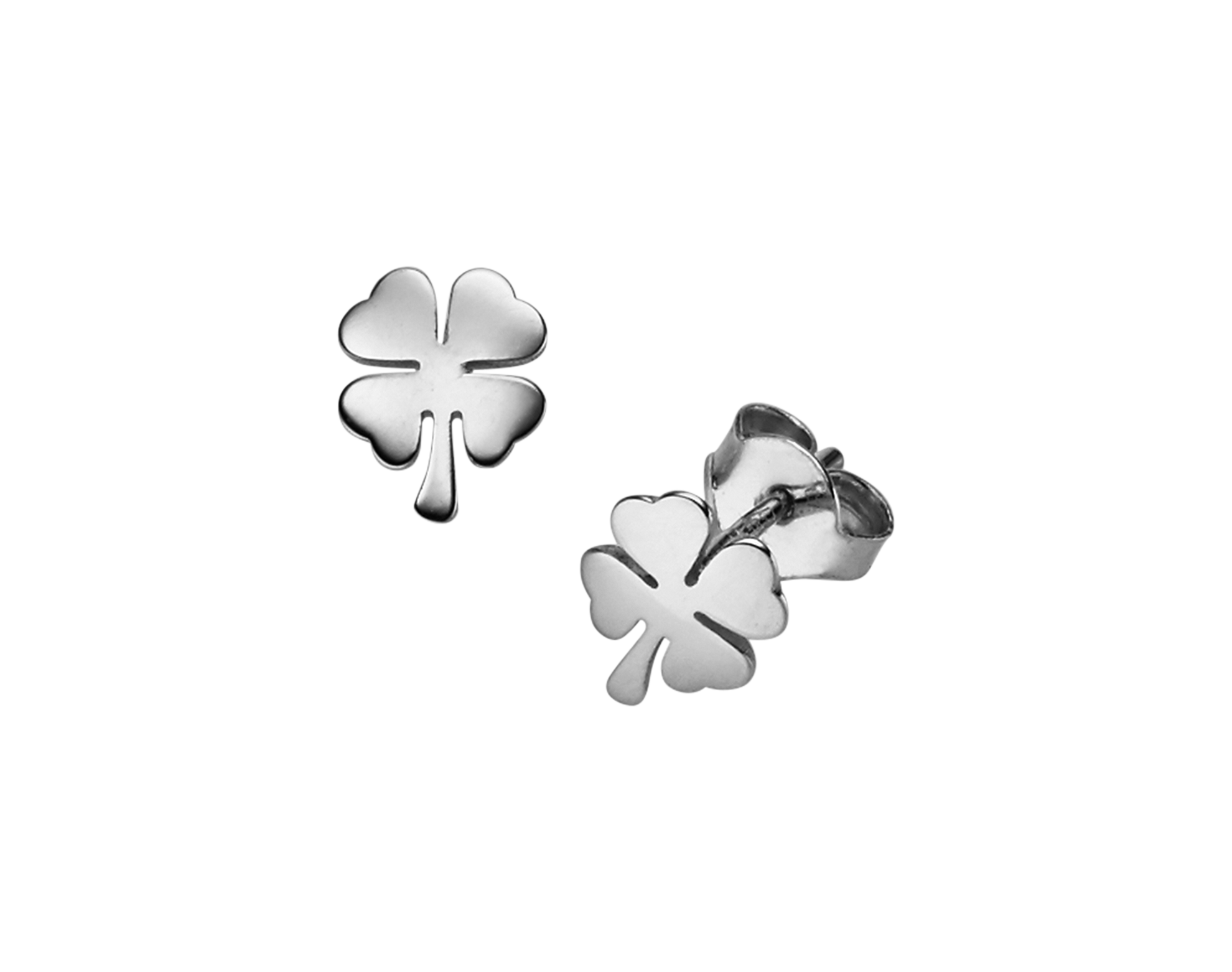 Brogle Classic gold cloverleaf stud earrings Brogle Classic gold cloverleaf stud earrings