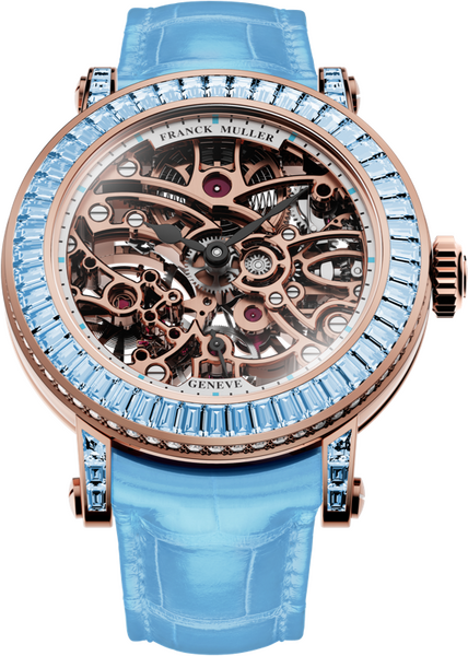 Franck Muller Round Skeleton Baguette 30.5 x 36.5mm