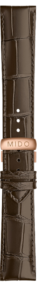 Mido Commander braunes Rindsleder-Armband 22/20mm Mido Commander braunes Rindsleder-Armband 22/20mm