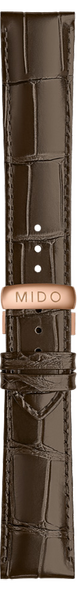 Mido Commander brown cowhide leather strap