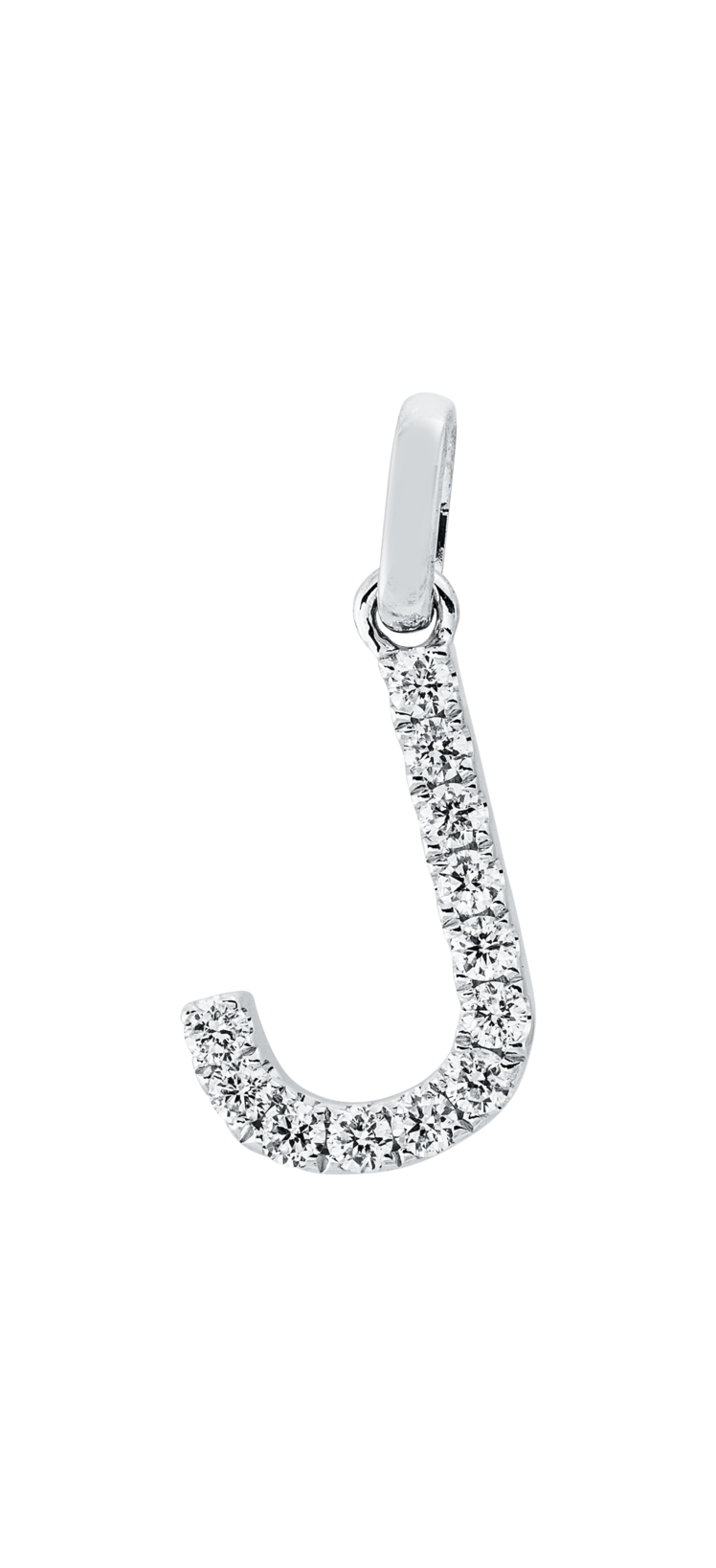 Brogle Classic letter pendant J with diamonds Brogle Classic letter pendant J with diamonds