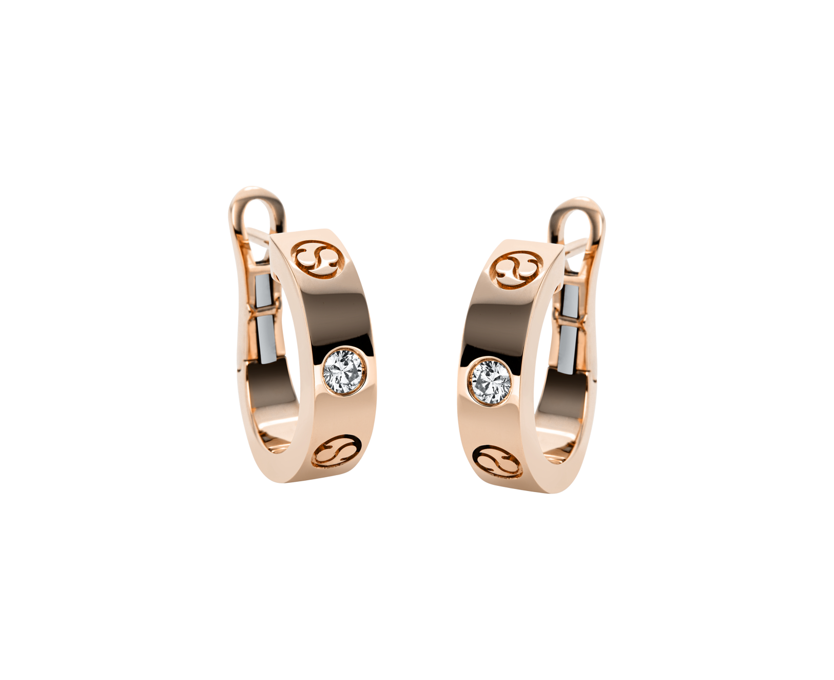 Brogle Selection Icons diamond hoop earrings Brogle Selection Icons diamond hoop earrings