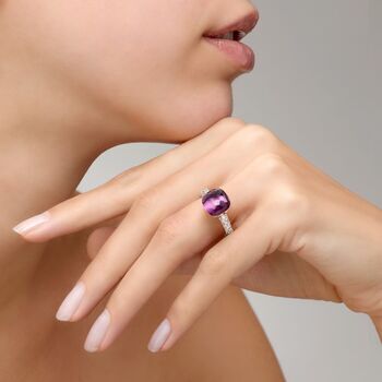 PAC0040 O6WHR DB0OI 100 Pomellato ring nudo classic rose gold 18kt white gold 18kt amethyst diamond n64b0458636e8c859