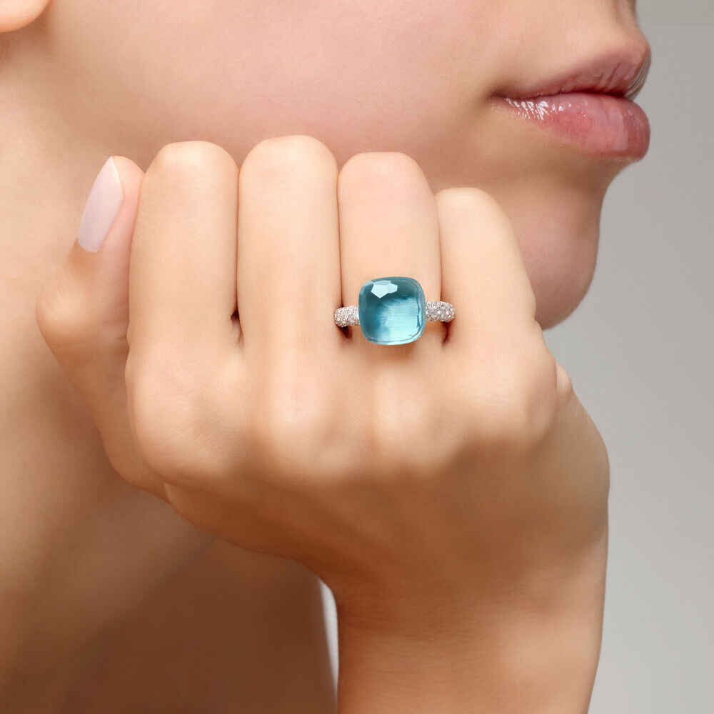 Pomellato Nudo Maxi Blue Topaz Ring