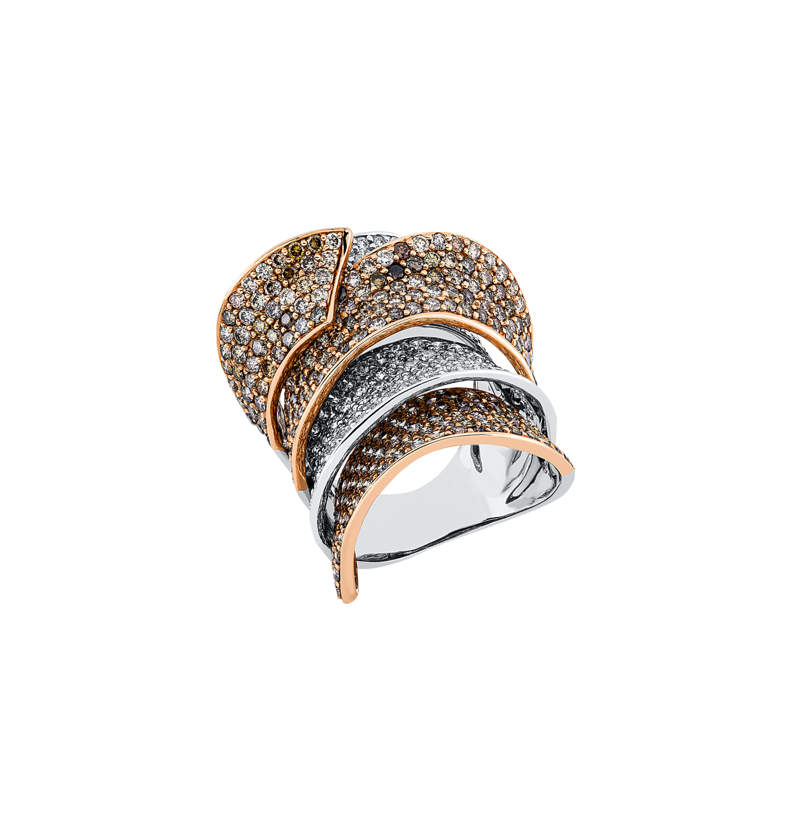Brogle Selection Bicolor diamond ring