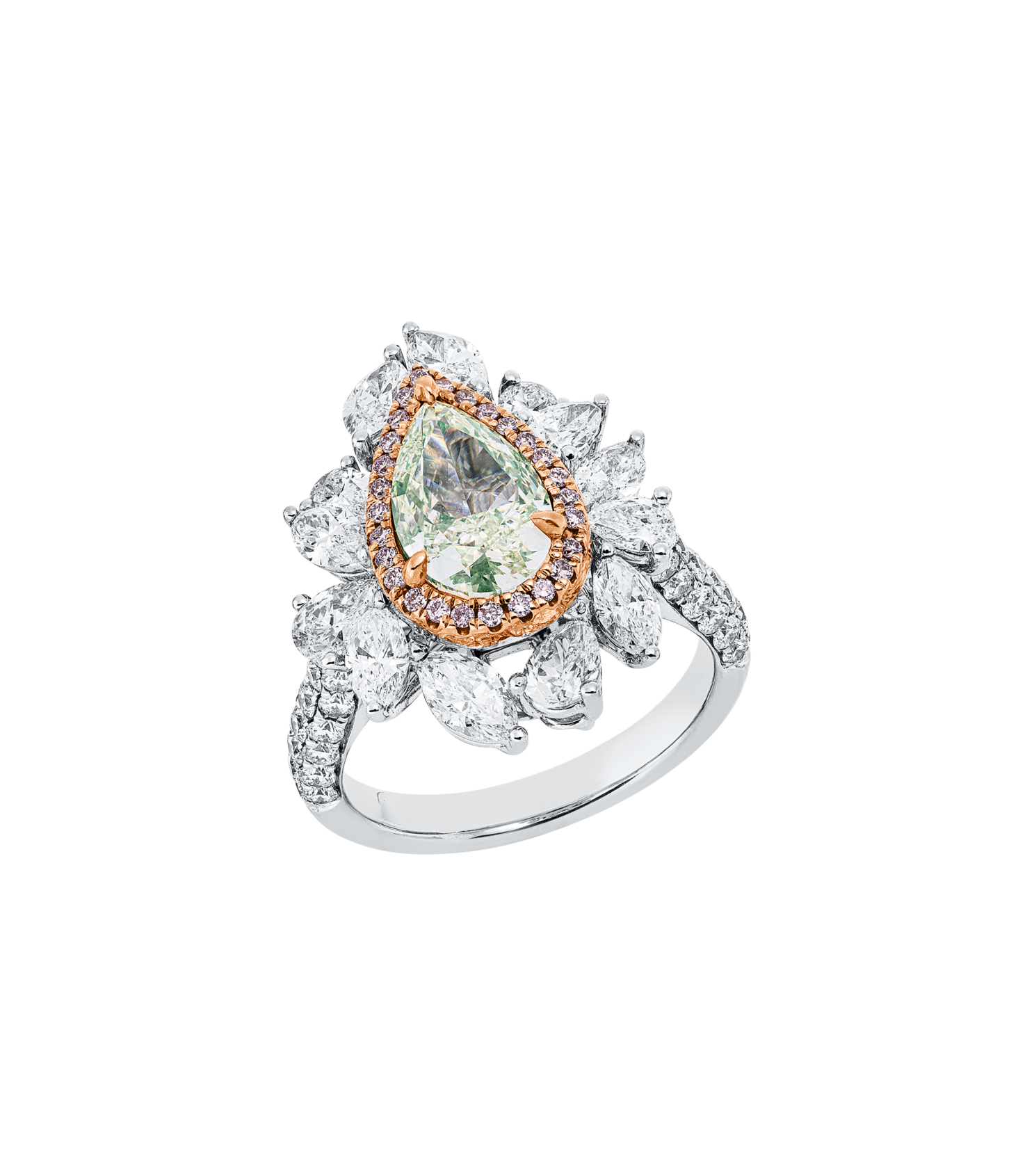 Brogle Selection Bicolor diamond ring