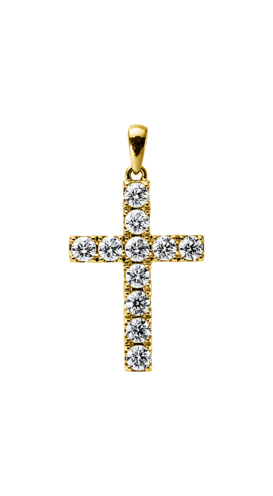 Brogle Selection Kreuzanhänger mit Diamanten