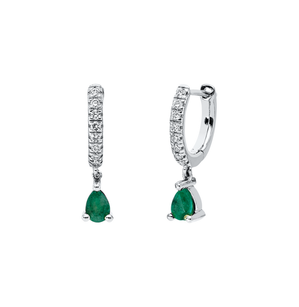 Brogle Classic emerald earrings