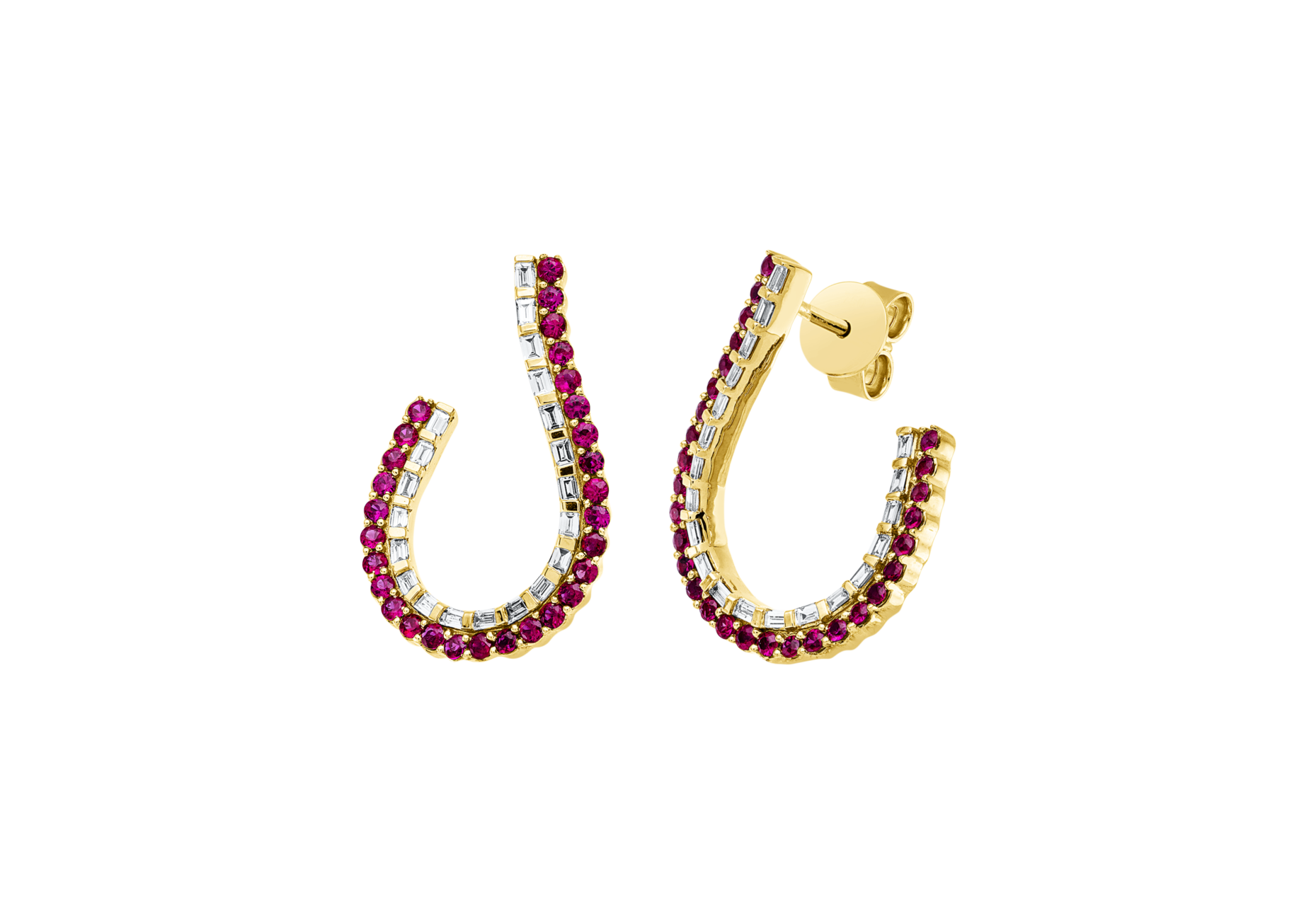 Brogle Classic Rubinohrstecker