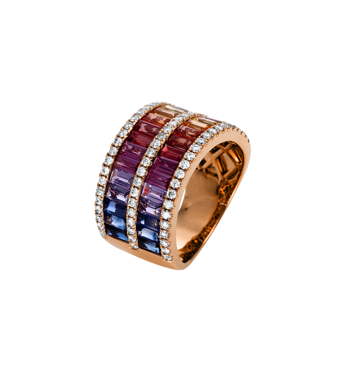 Brogle Selection sapphire ring Rainbow Brogle Selection sapphire ring Rainbow