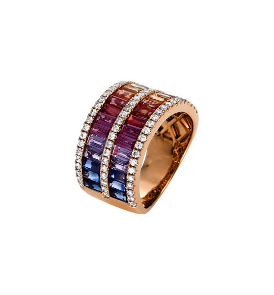 Brogle Selection sapphire ring Rainbow Brogle Selection sapphire ring Rainbow