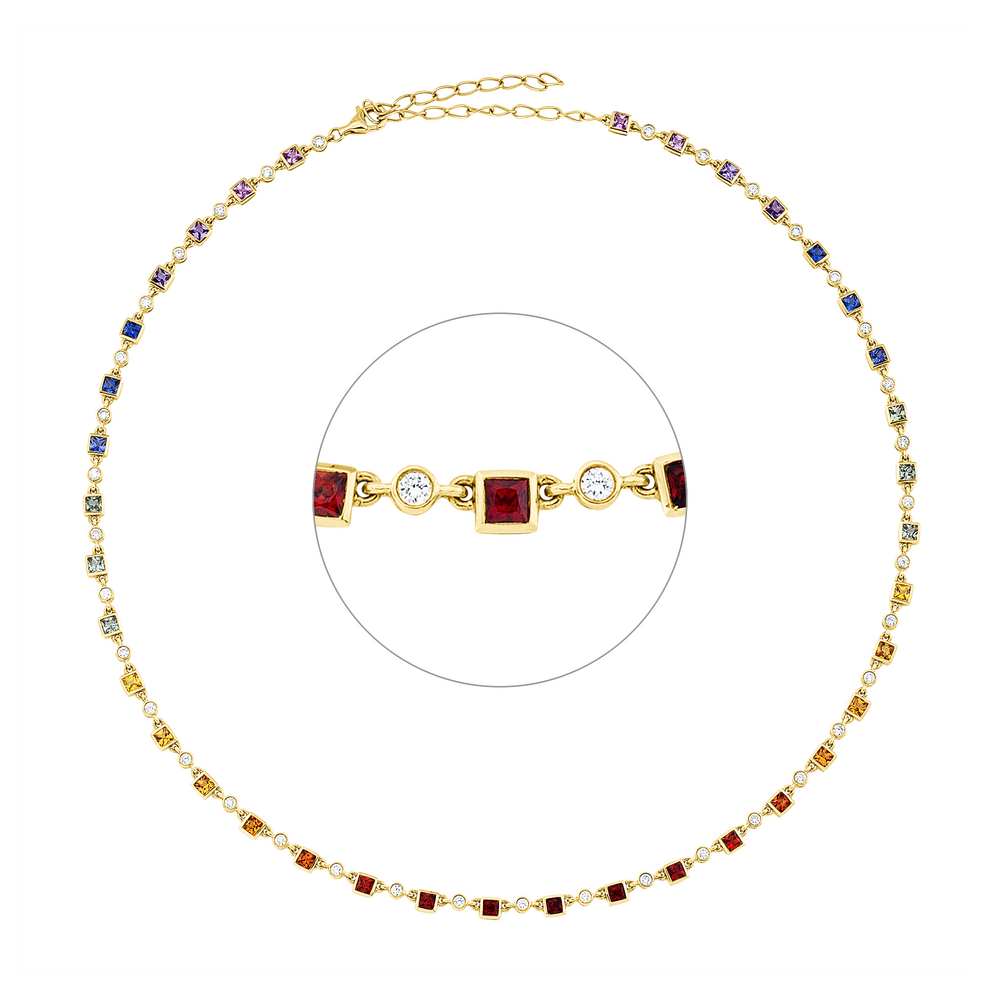 Brogle Selection sapphire necklace Rainbow