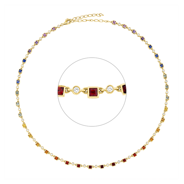 Brogle Selection sapphire necklace Rainbow
