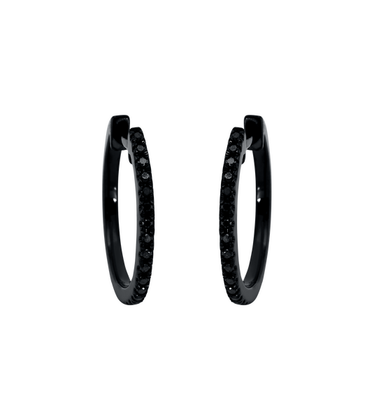 Brogle Classic diamond hoop earrings Brogle Classic diamond hoop earrings