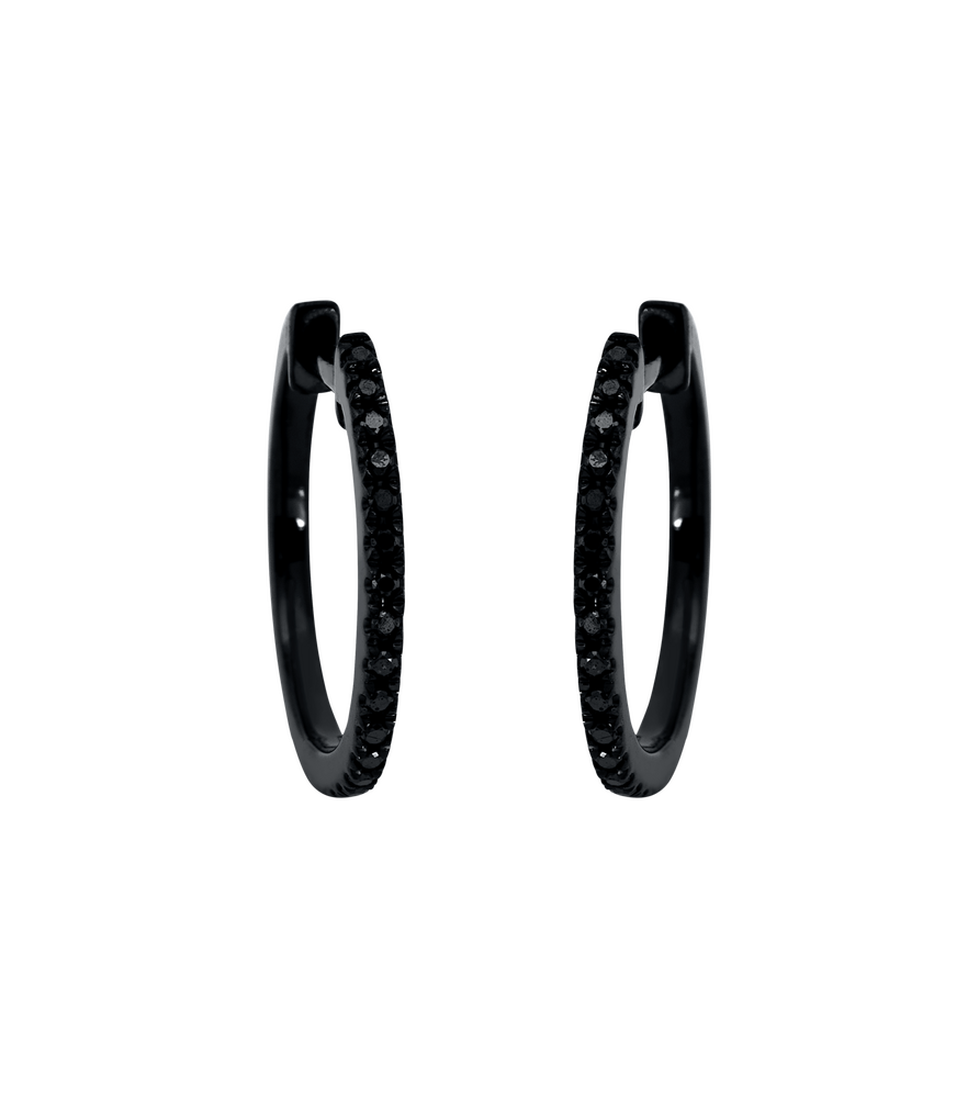 Brogle Classic diamond hoop earrings Brogle Classic diamond hoop earrings