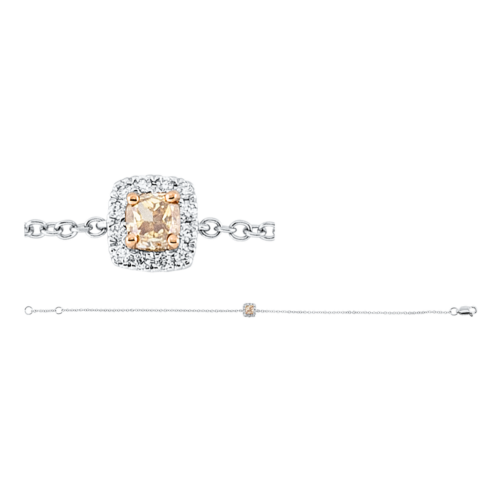 Brogle Classic bicolour diamond bracelet