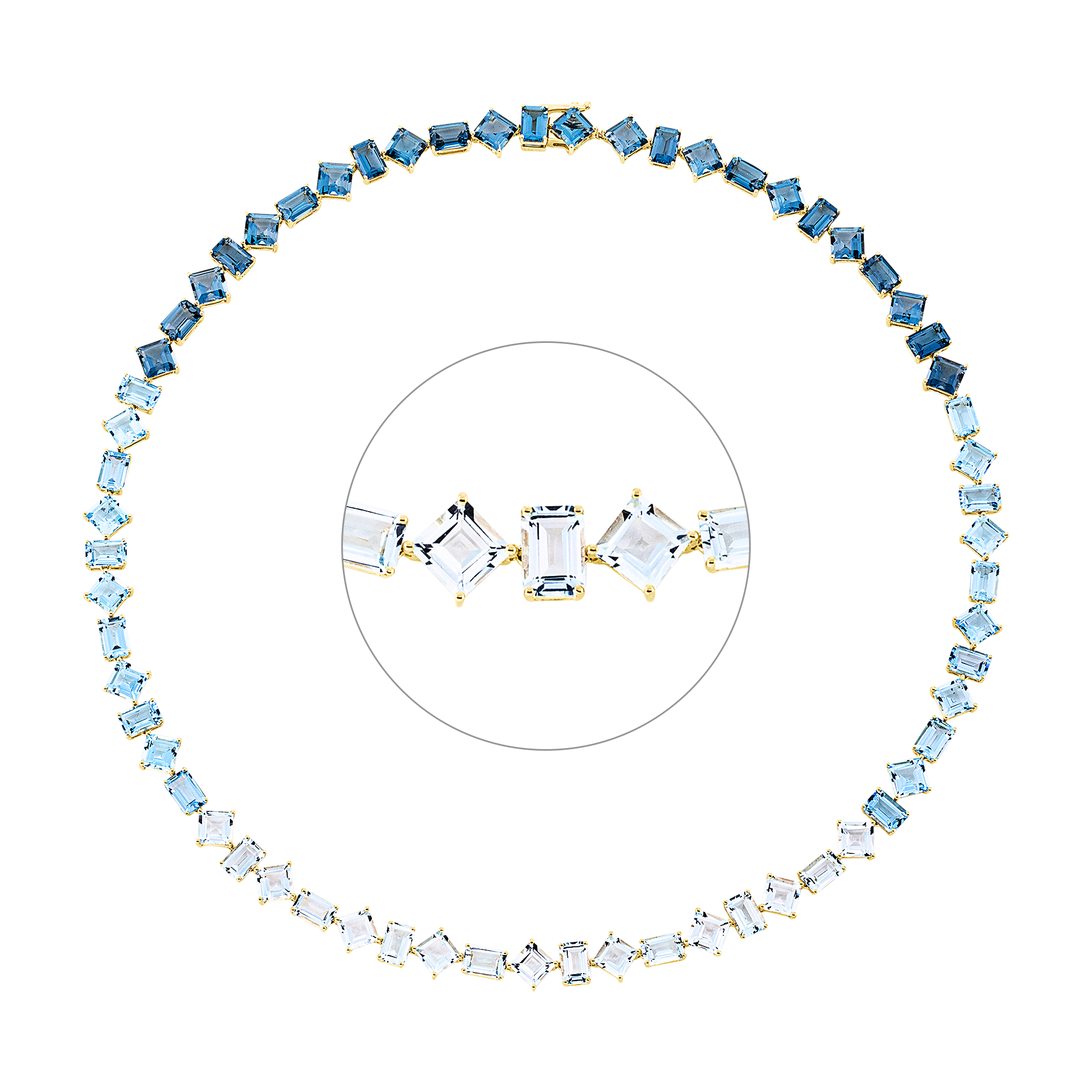 Brogle Selection coloured stone necklace