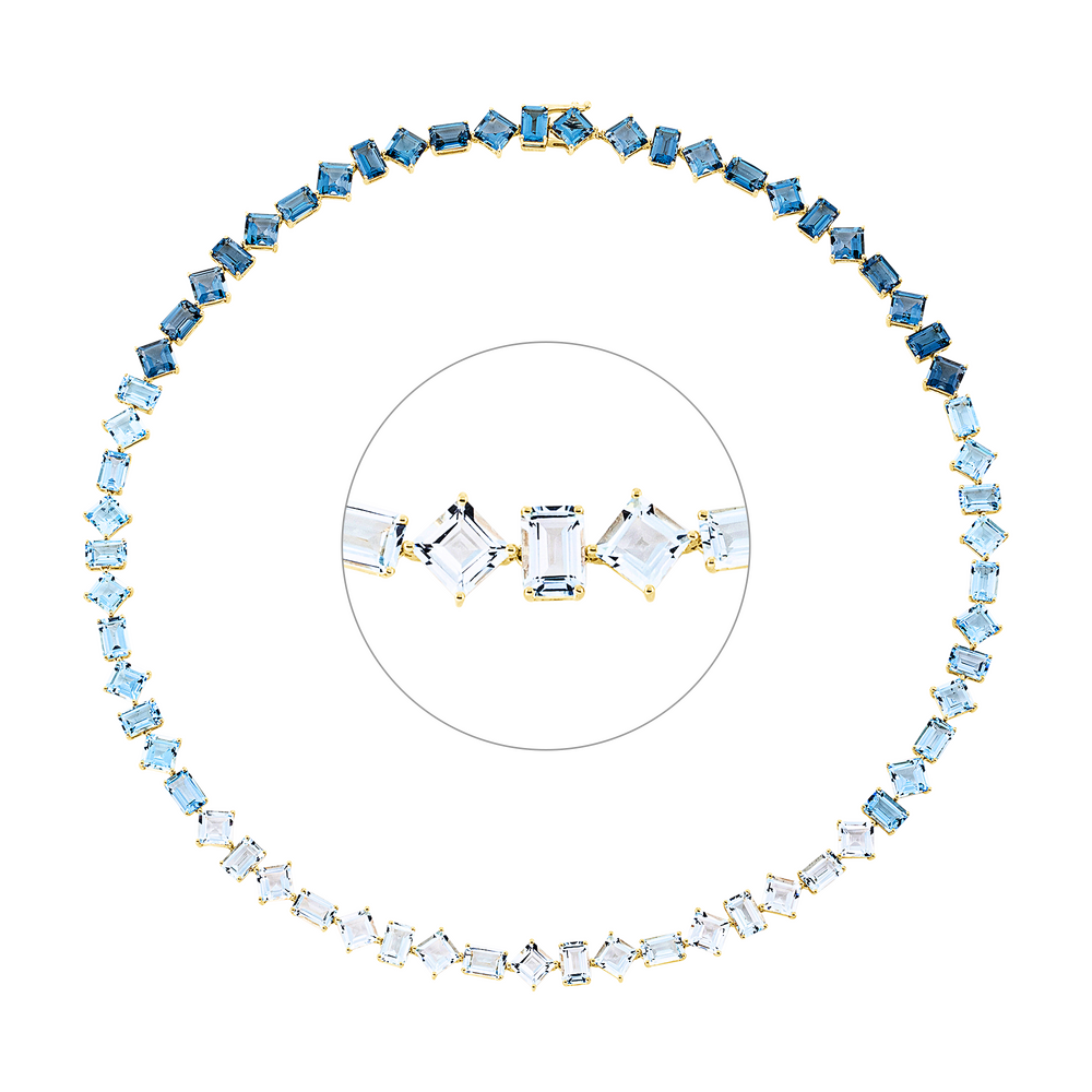 Brogle Selection coloured stone necklace Brogle Selection coloured stone necklace