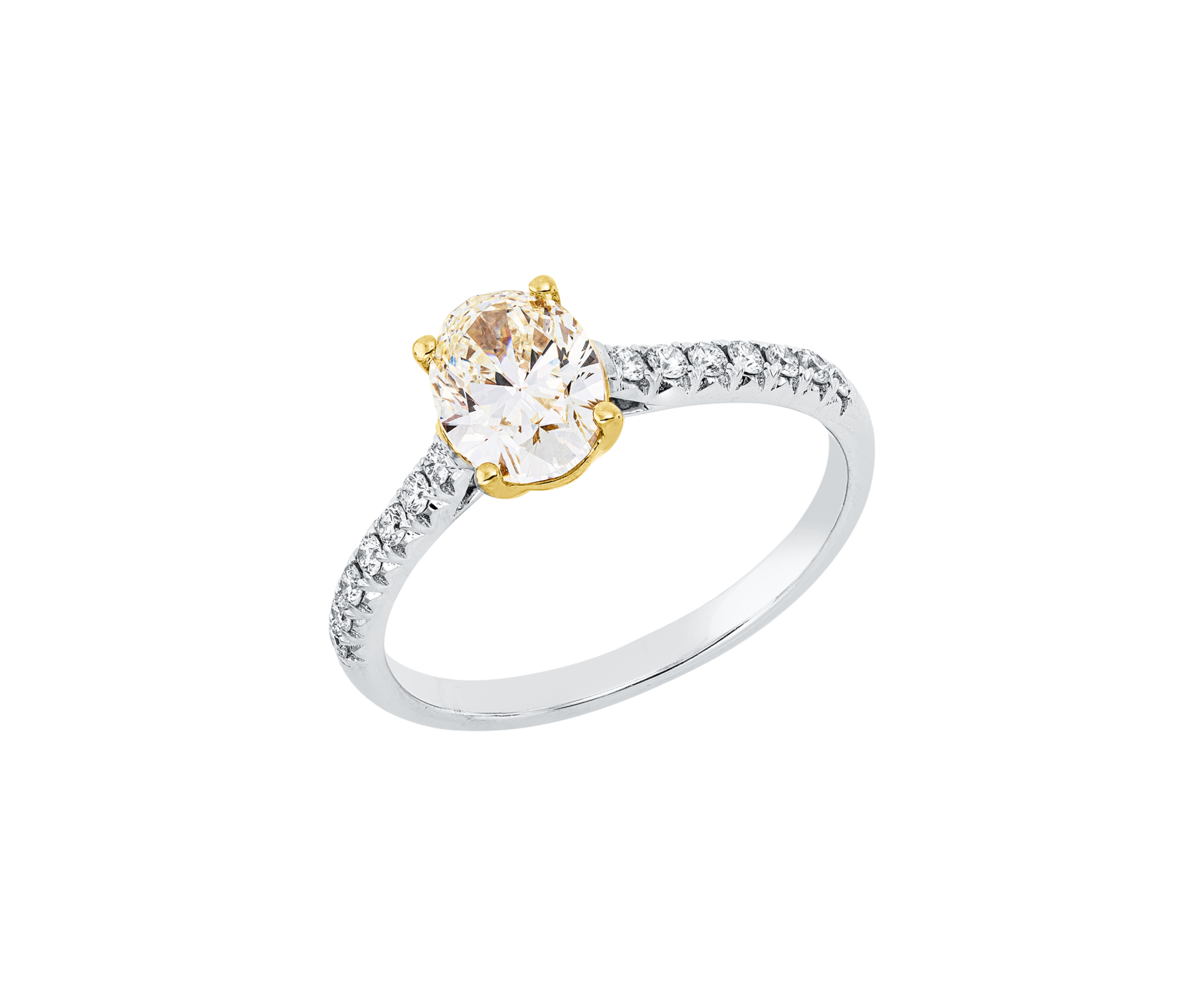 Brogle Selection Bicolor diamond ring