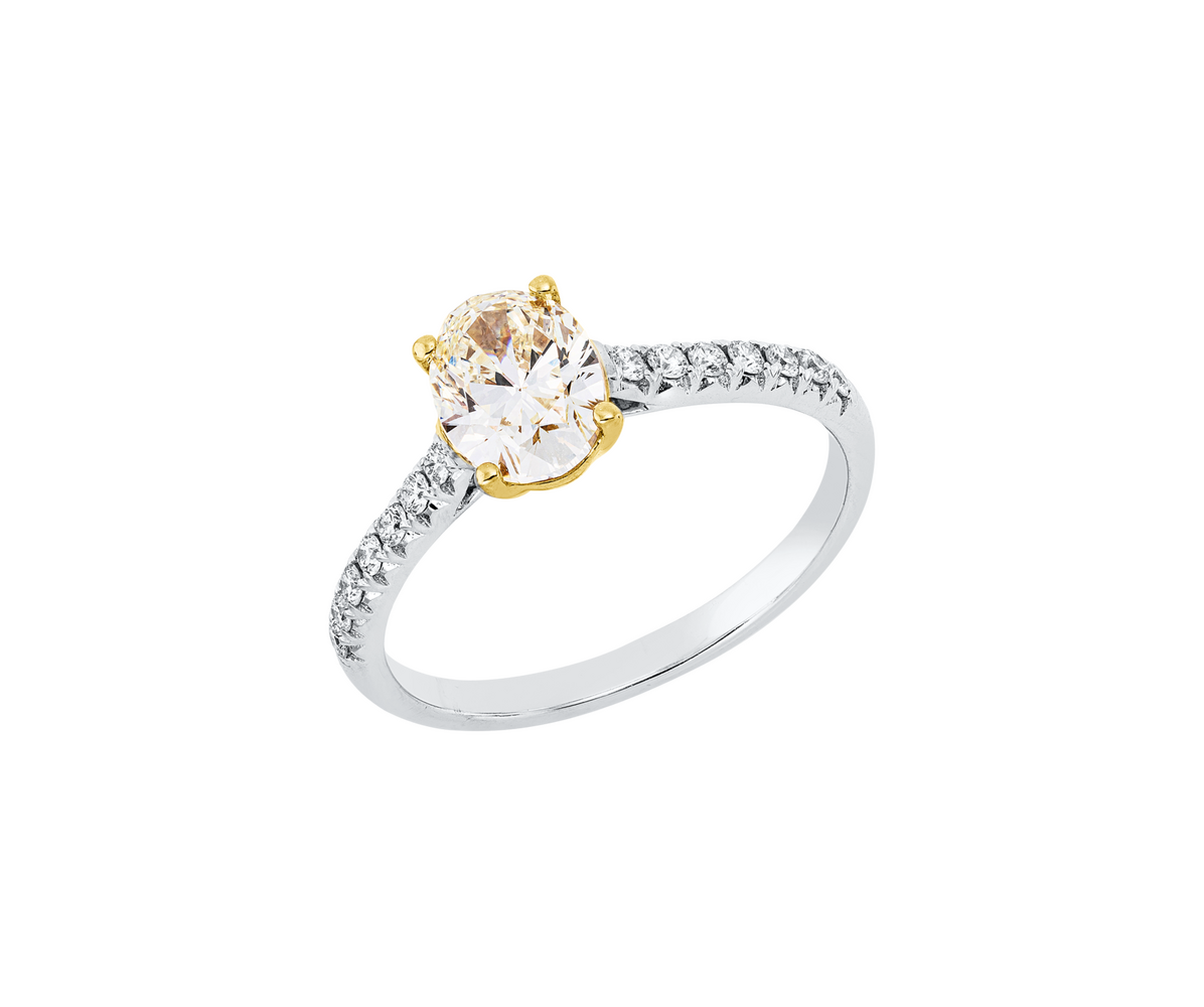 Brogle Selection Bicolor diamond ring