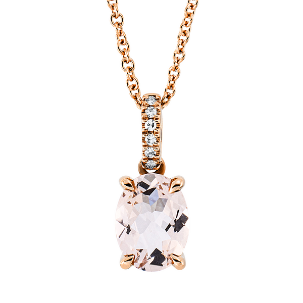 Brogle Classic Kette mit Morganitanhänger Brogle Classic Kette mit Morganitanhänger