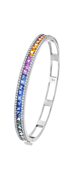 Brogle Selection sapphire bangle Rainbow Brogle Selection sapphire bangle Rainbow