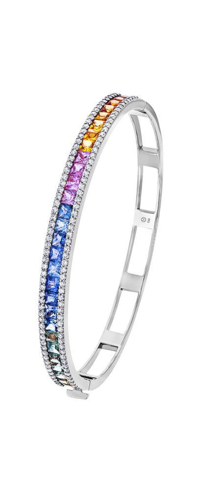Brogle Selection sapphire bangle Rainbow Brogle Selection sapphire bangle Rainbow