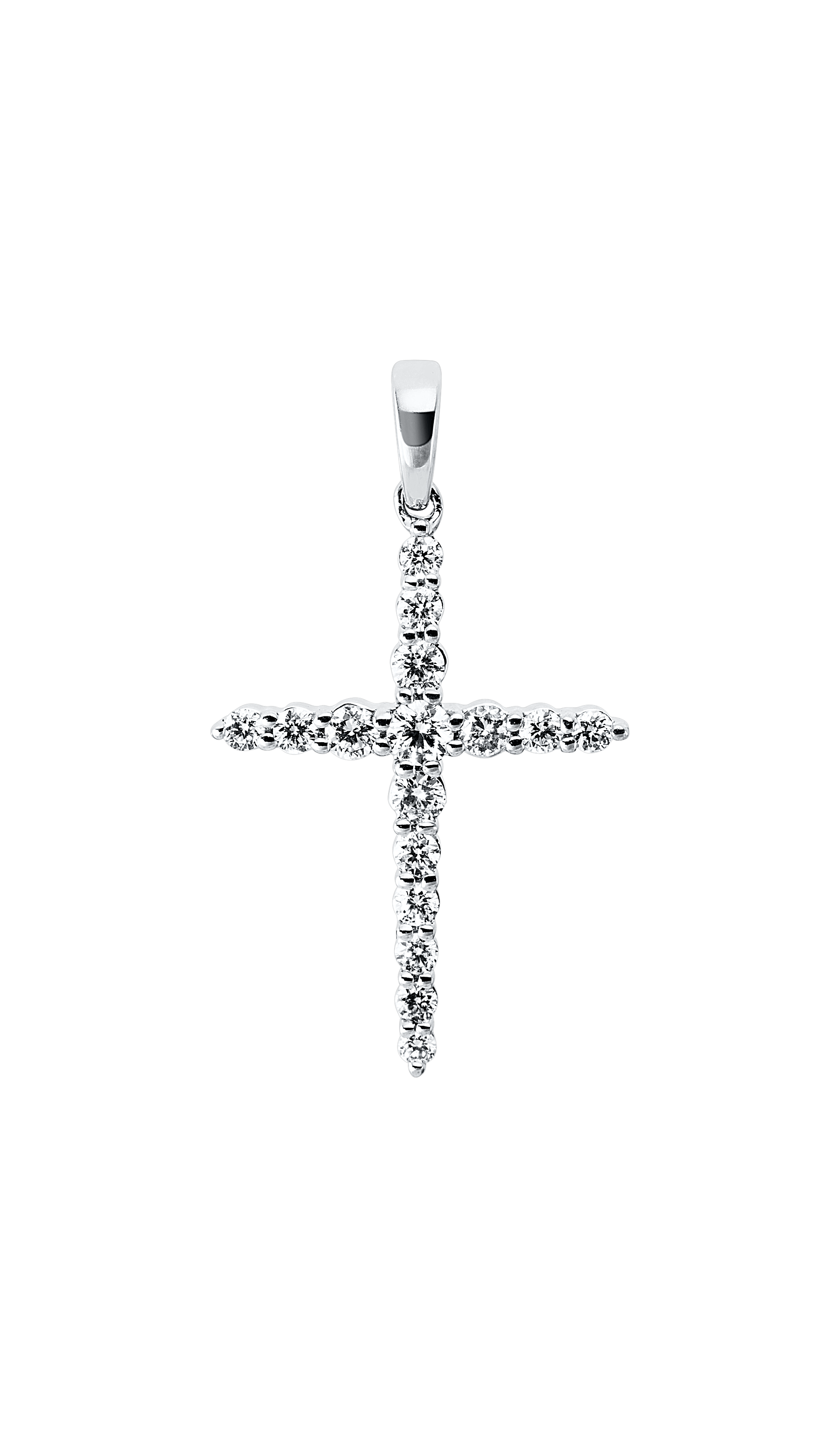 Brogle Classic Kreuzanhänger mit Diamanten