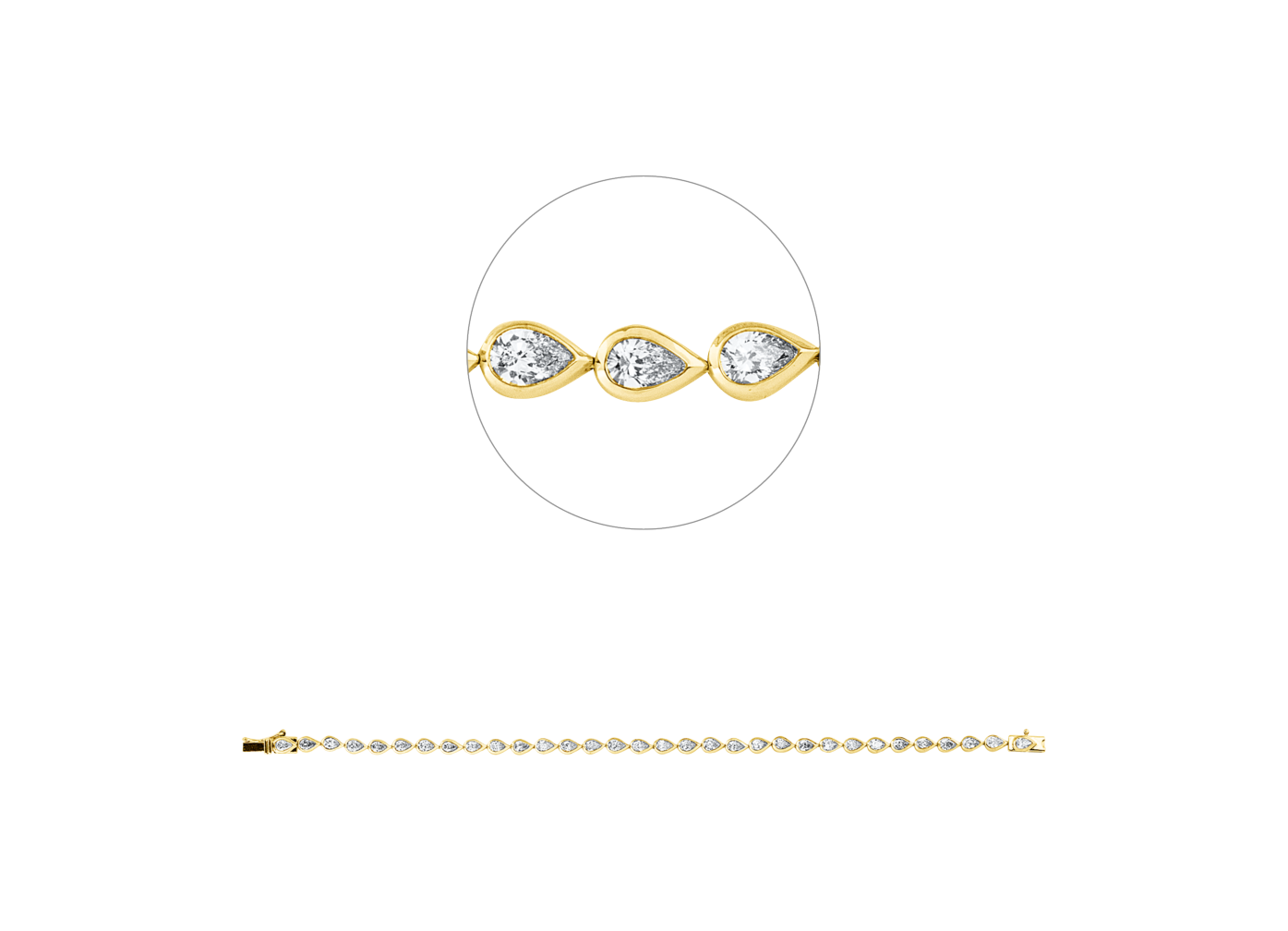 Brogle Selection Bicolor Diamantarmband