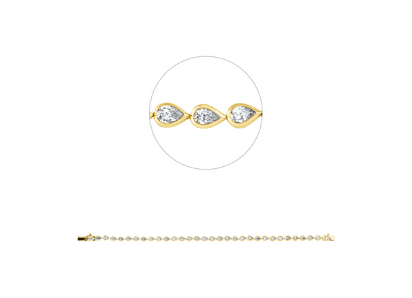 Brogle Selection Bicolor Diamantarmband