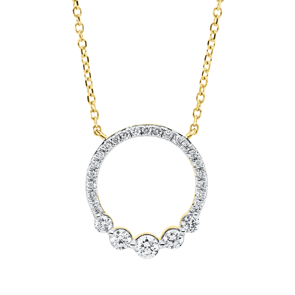 Brogle Classic necklace with diamond pendant Brogle Classic necklace with diamond pendant