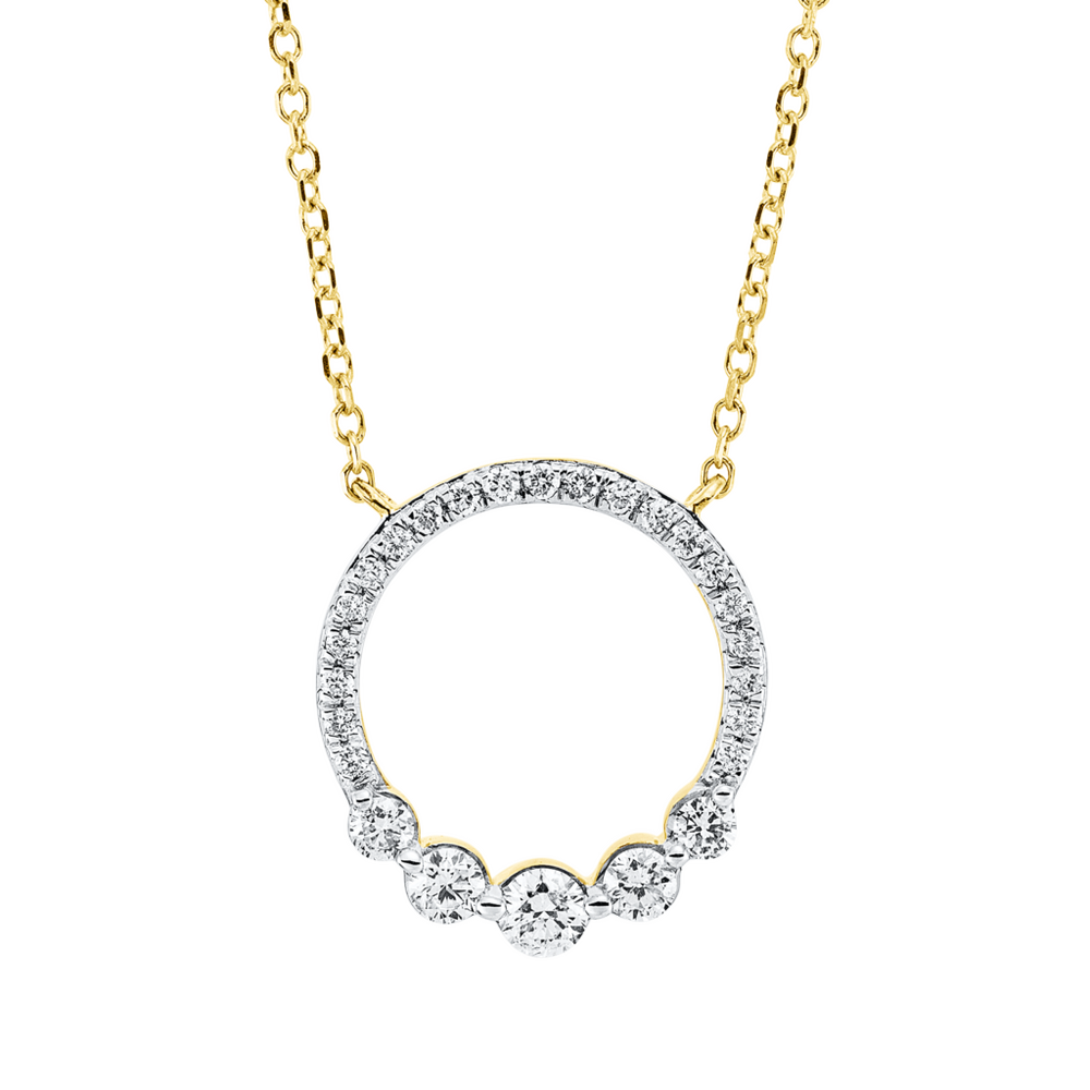Brogle Classic necklace with diamond pendant Brogle Classic necklace with diamond pendant