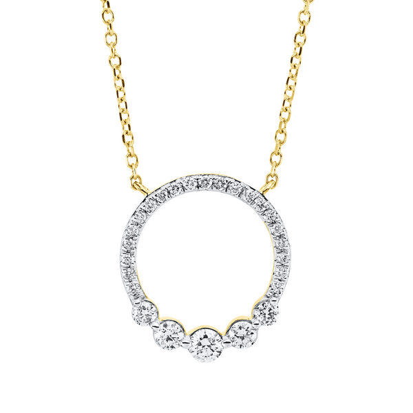 Brogle Classic necklace with diamond pendant Brogle Classic necklace with diamond pendant