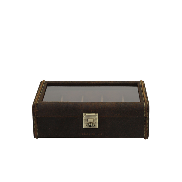 Friedrich Watch box with window Cubano XL - Brown Friedrich Watch box with window Cubano XL - Brown
