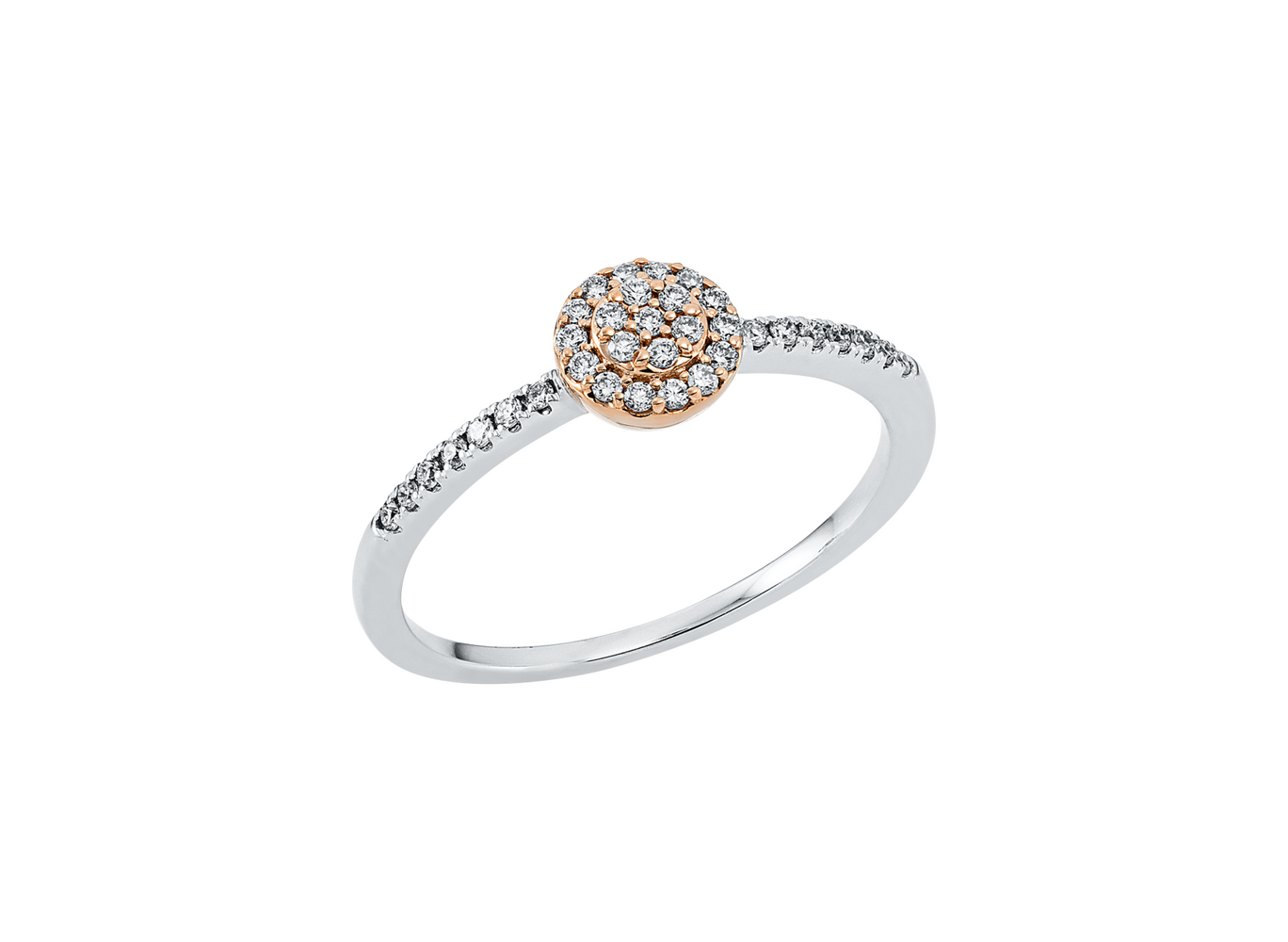 Brogle Classic Bicolor Diamond Ring