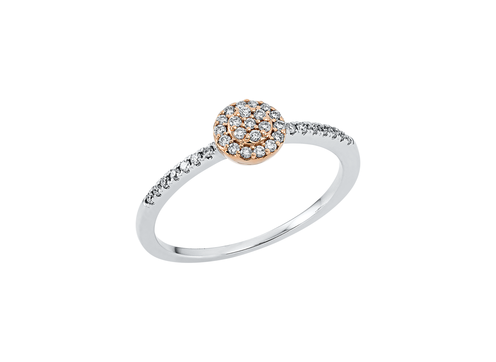 Brogle Classic Bicolor Diamond Ring Brogle Classic Bicolor Diamond Ring