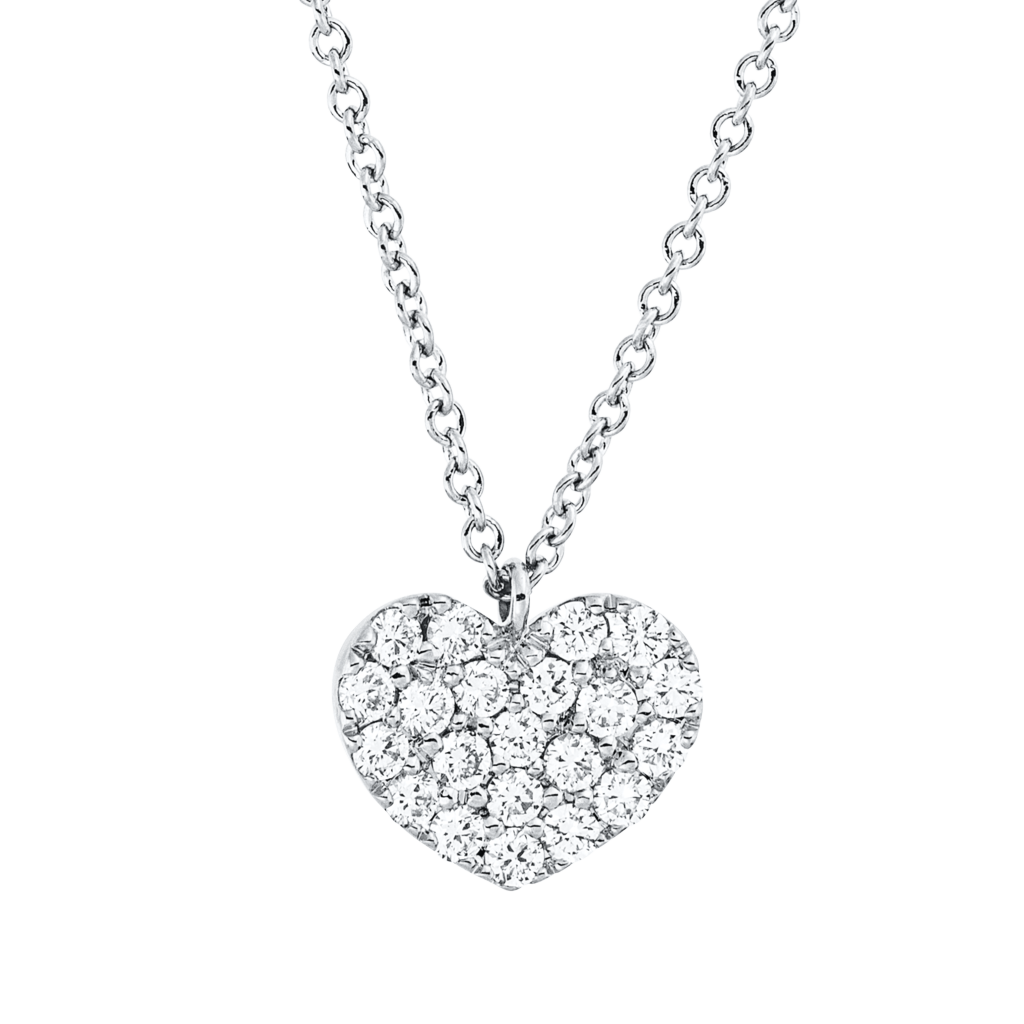 Brogle Classic necklace with diamond heart Brogle Classic necklace with diamond heart