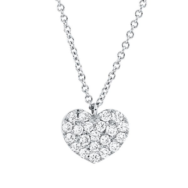 Brogle Classic necklace with diamond heart Brogle Classic necklace with diamond heart