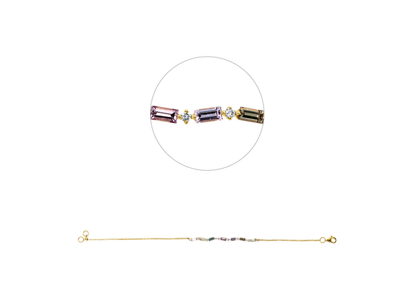 Brogle Classic sapphire bracelet Rainbow Brogle Classic sapphire bracelet Rainbow